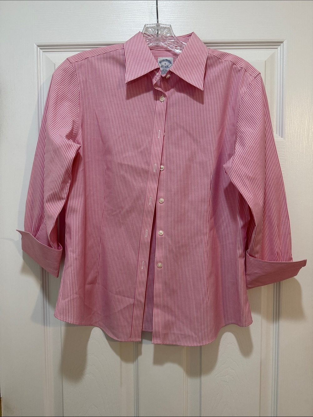 Brooks Brothers Pink Striped Button-Down Shirt
